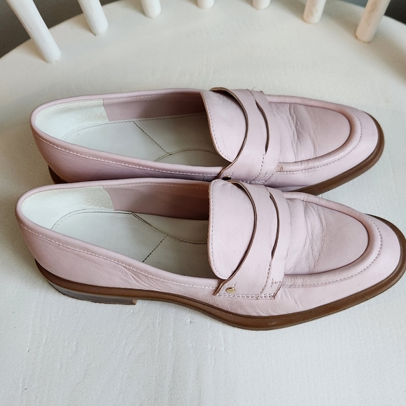 Franco Sarto pink leather loafers US 6 - Picture 5 of 11